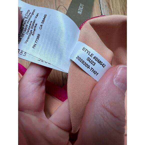 NWT J. Crew High Rise Full Coverage Pink Fuchsia Bikini Bottom Women's 2X BM426 - Picture 5 of 5